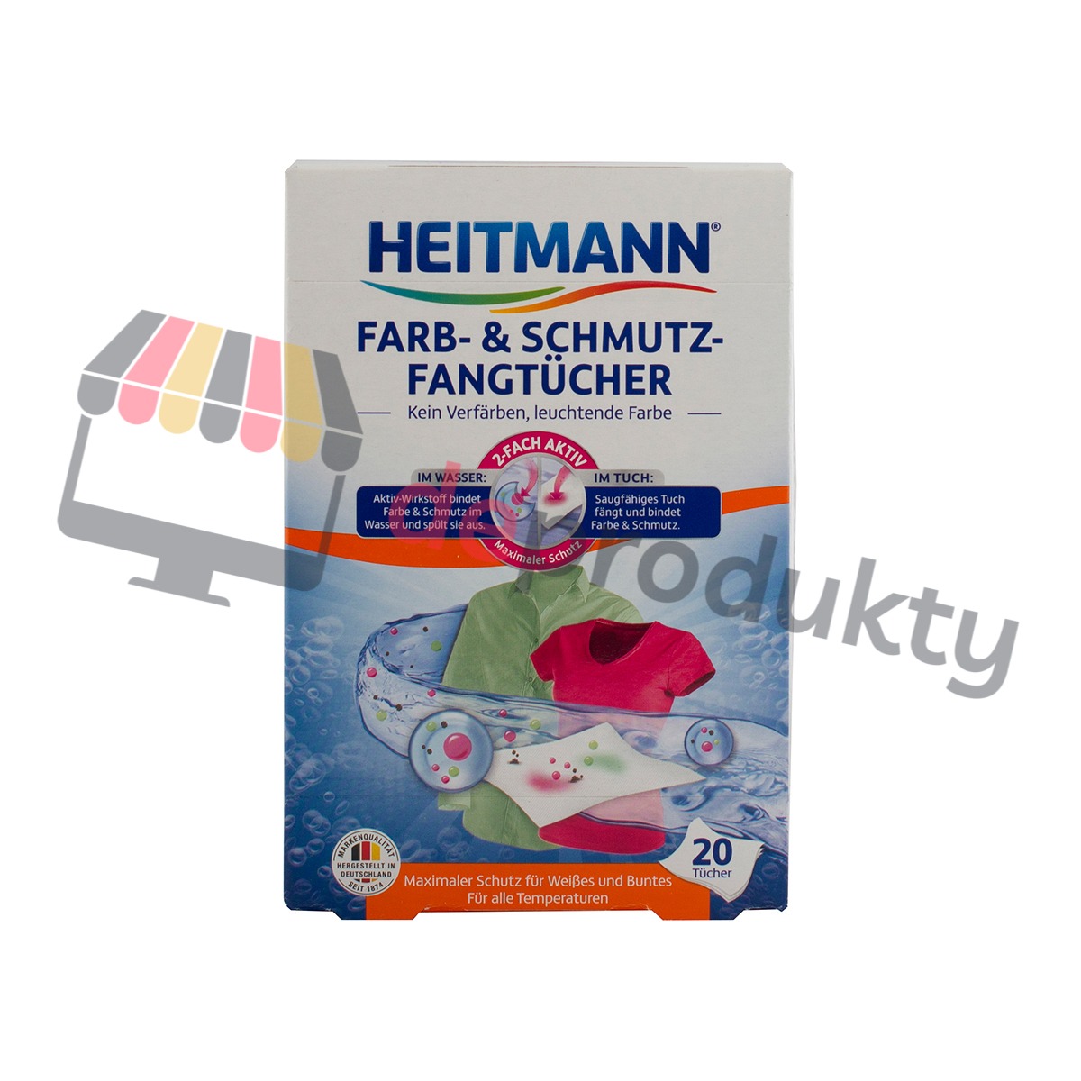 Chusteczki wyłapujące kolor Heitmann 20szt