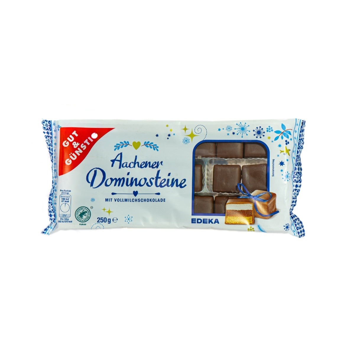 Kostki domino G&G Vollmilch 250g